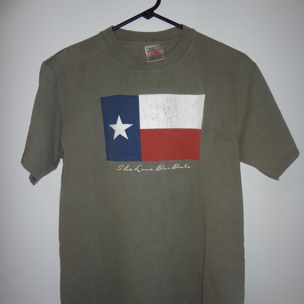 VINTAGE  ONEITA SINGLE STITCH THE LONE STAR STATE MEDIUM